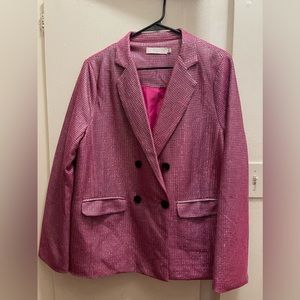 Gritty Soul glittery barbie pink suit set